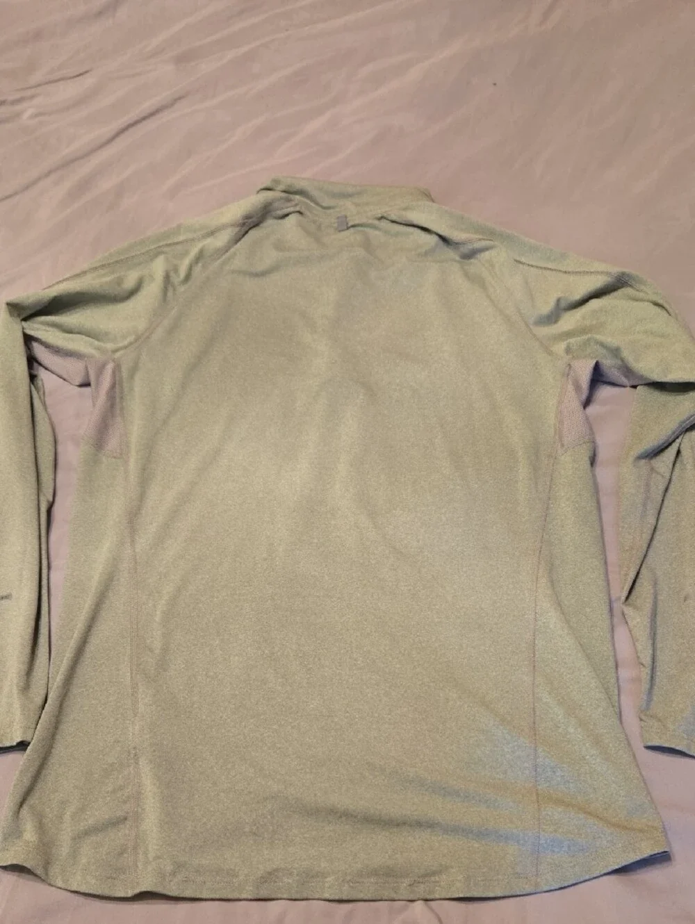 Nike Men's Light Green Quarter-Zip Shirt Jacket